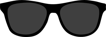a pair of sunglasses with black lenses