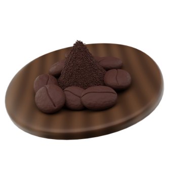 a pile of chocolate on a wooden plate