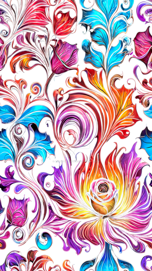 seamless watercolor floral pattern vector