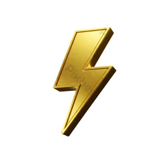 an image of a gold lightning bolt