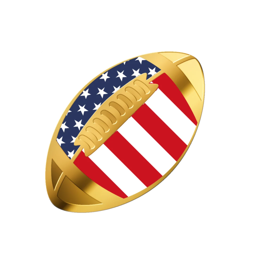 a ring with the american flag on it
