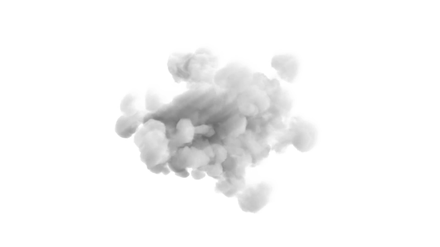 a cloud of smoke on a white background