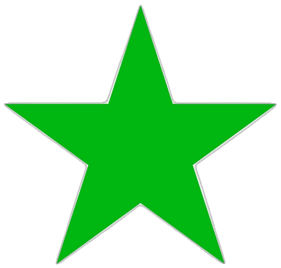 a green star