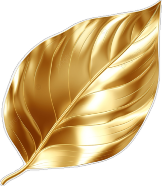 a golden leaf
