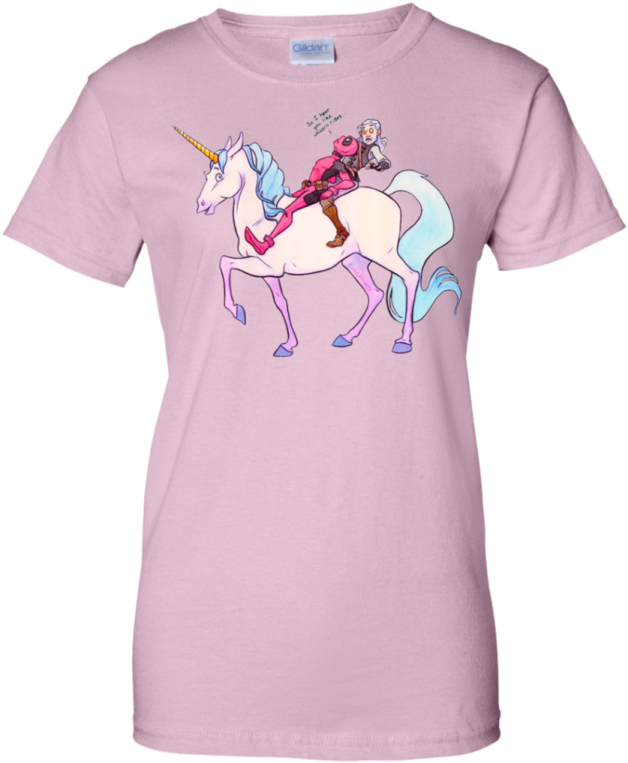 the princess on a unicorn t - shirt