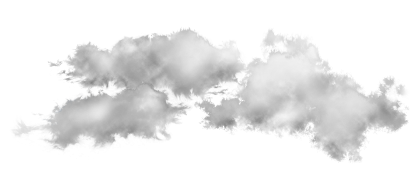 smoke cloud on a white background