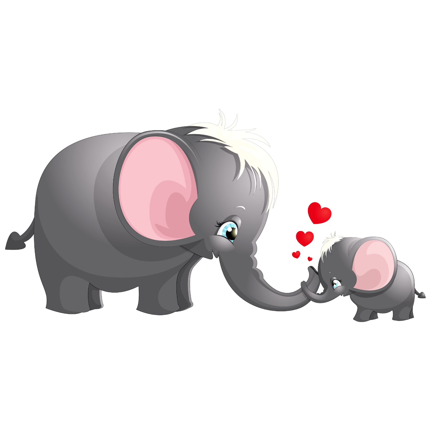 an elephant and her baby
