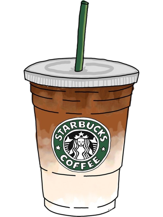 a starbucks cup with a straw in it