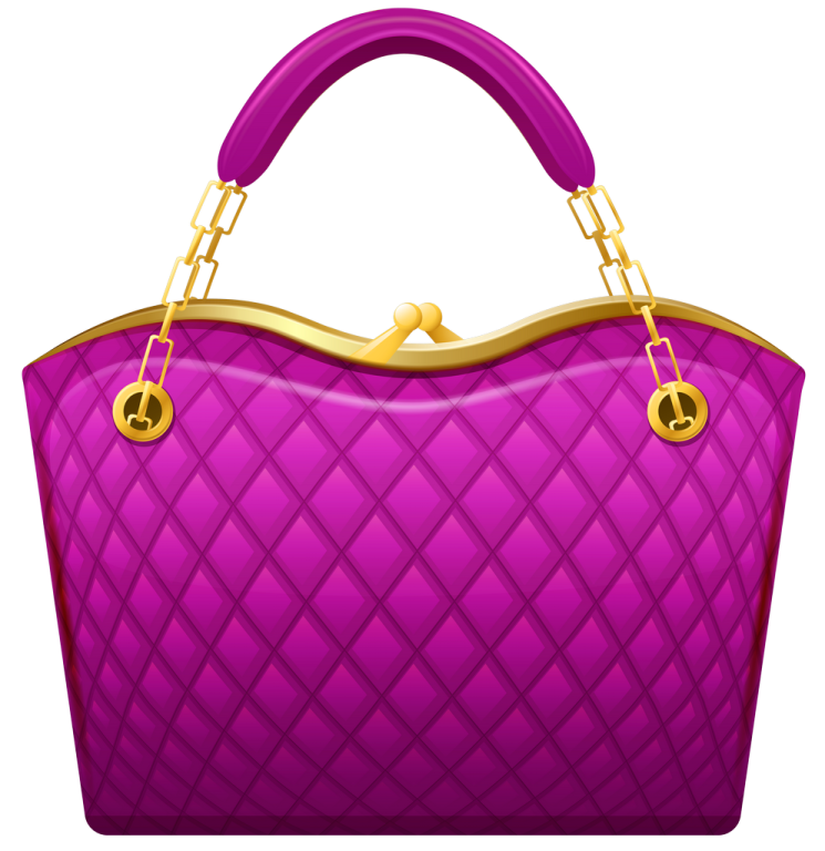 a purple bag on a white background