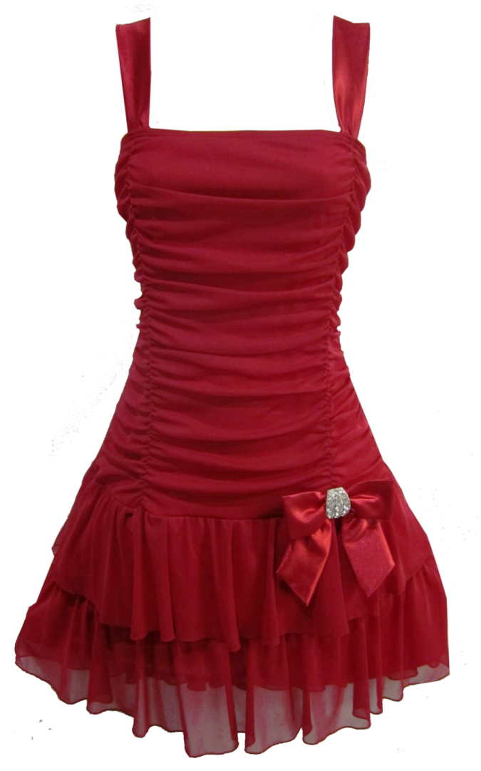 a red dress on a white background