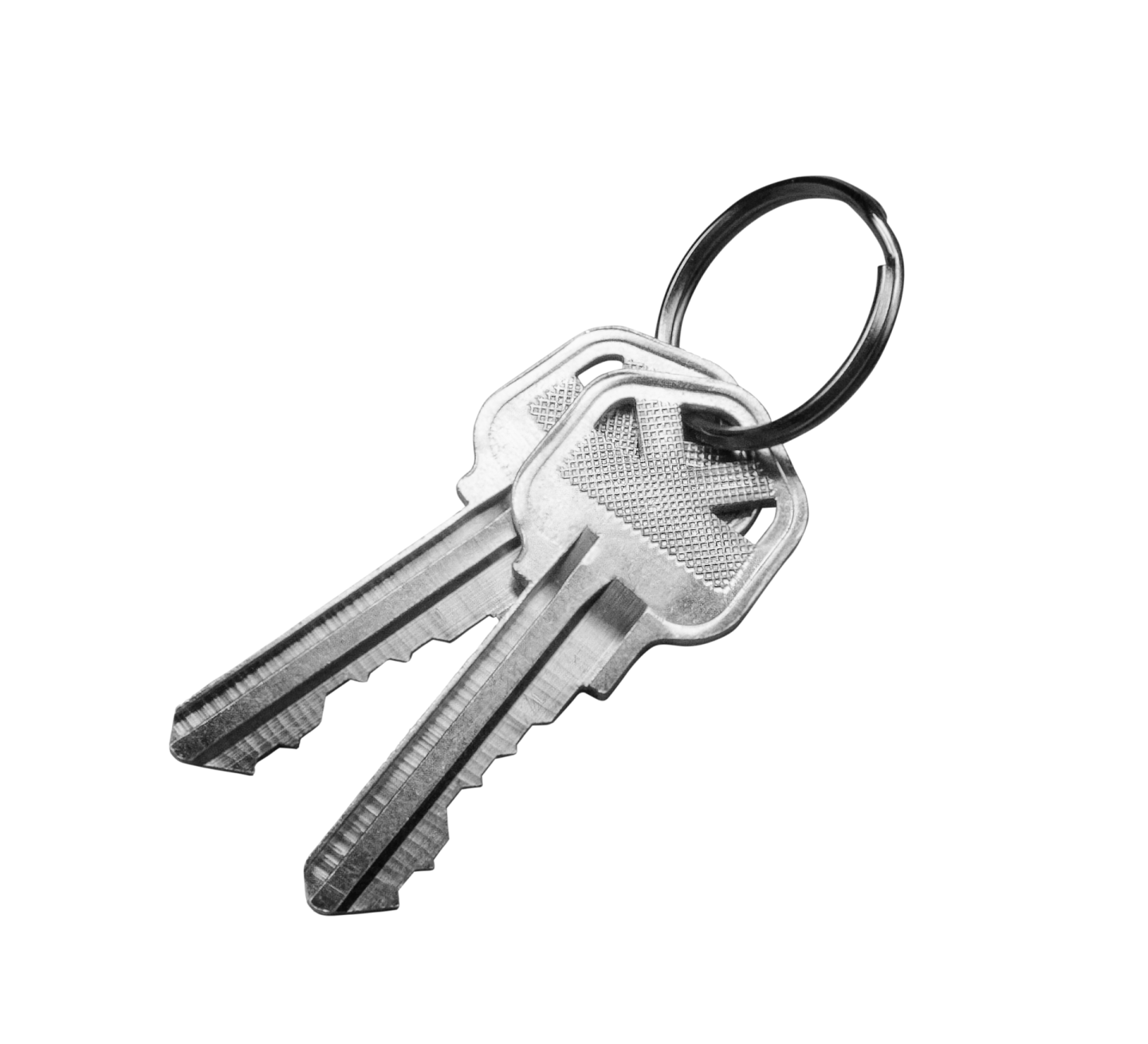 a bunch of keys on a white background