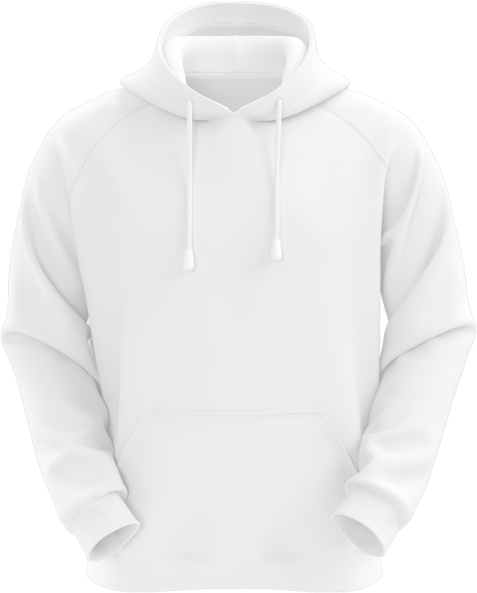 an image of a white hoodie sweatshirt