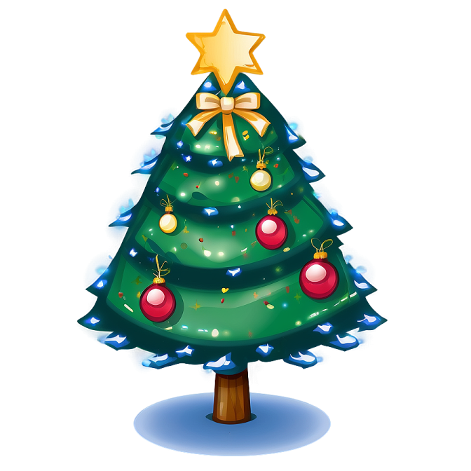 a christmas tree with decorations on it