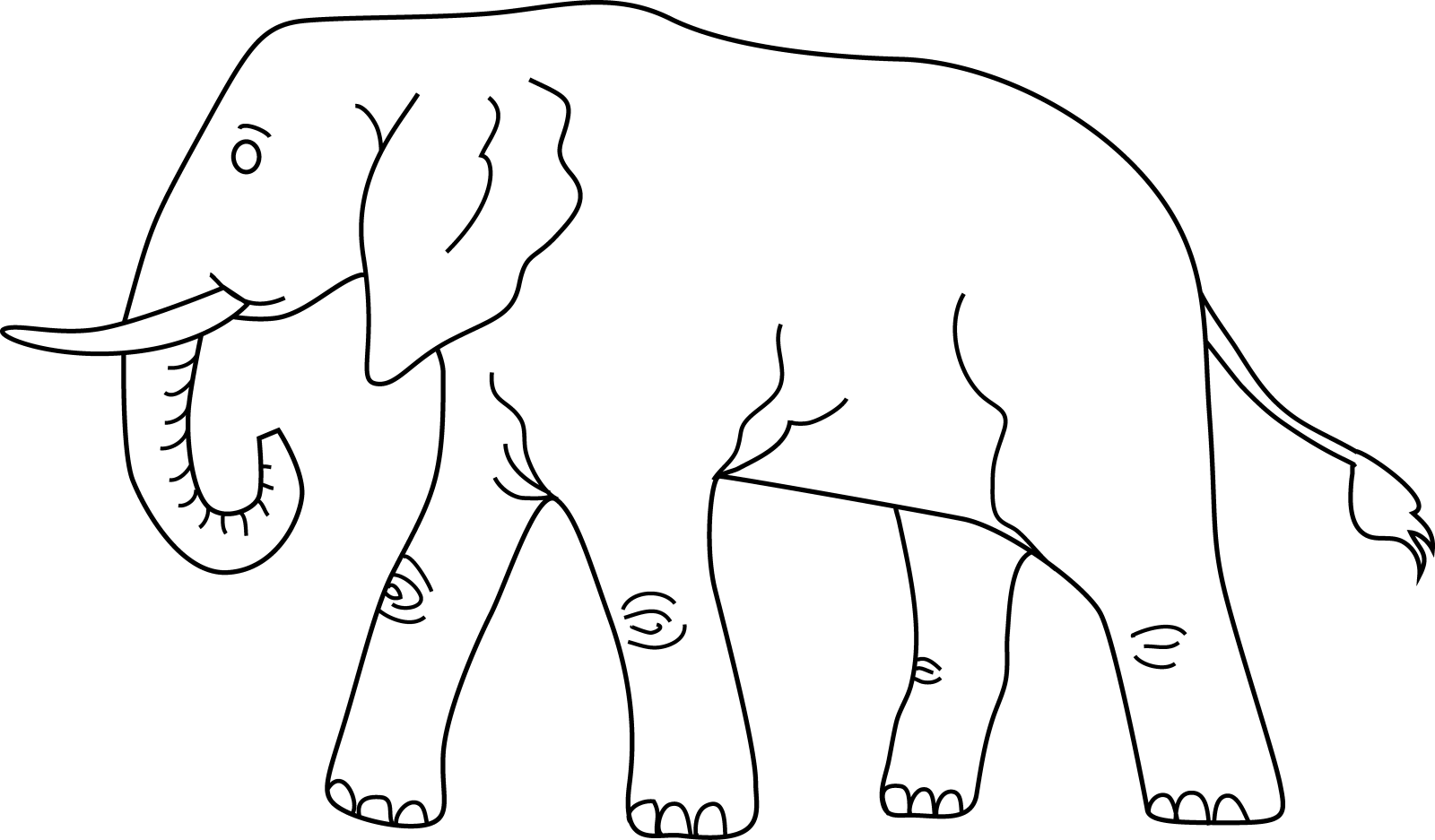 free printable elephant coloring pages