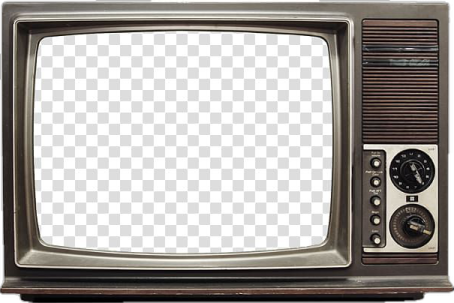 an old television set on a white background