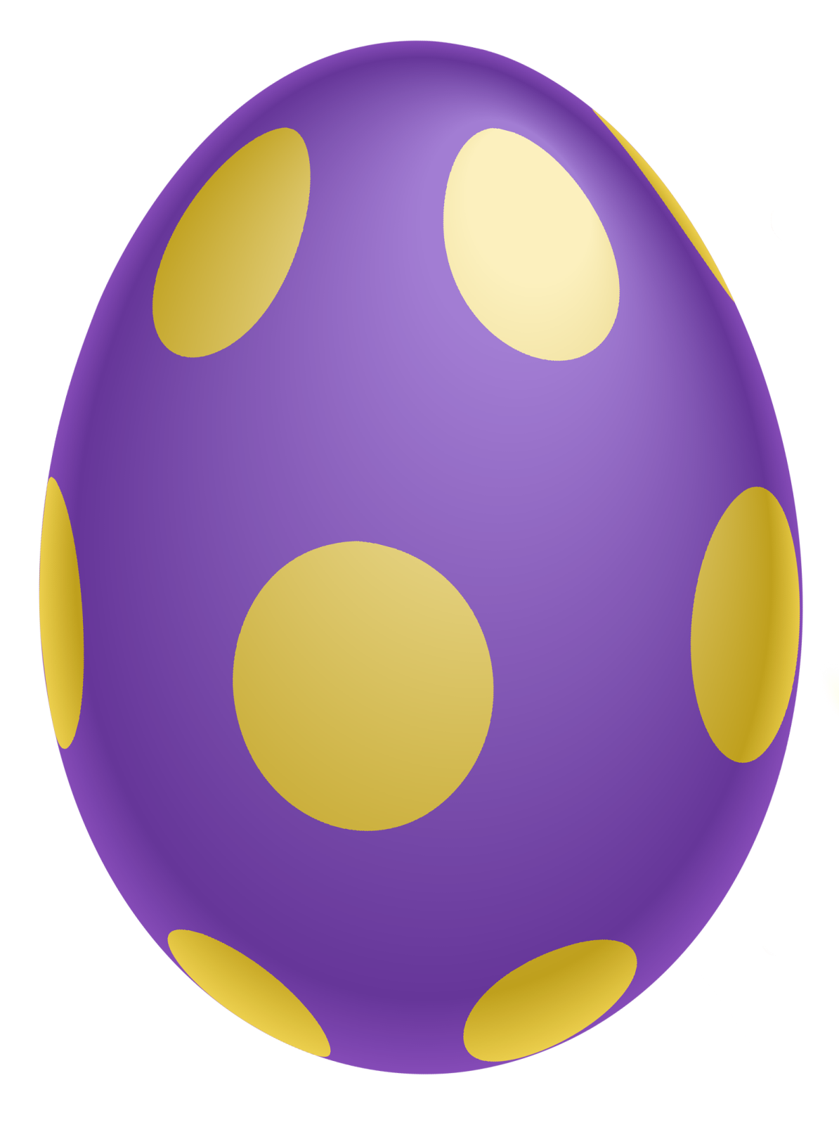 a purple ball with yellow spots