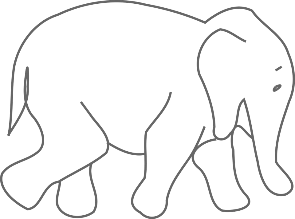 how to draw an elephant