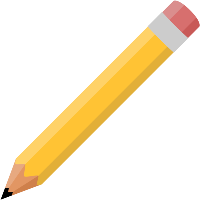 a pencil with a eraser on it