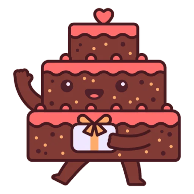 a chocolate cake with a heart on top