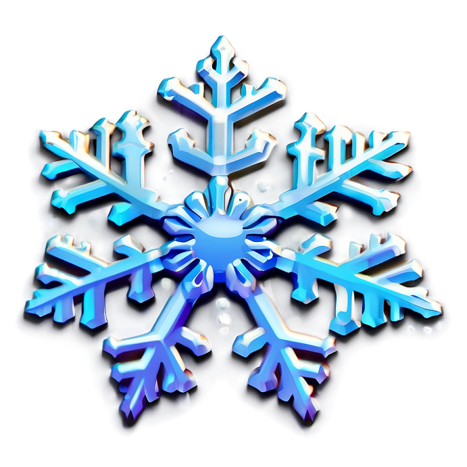 a blue snowflake on a white background