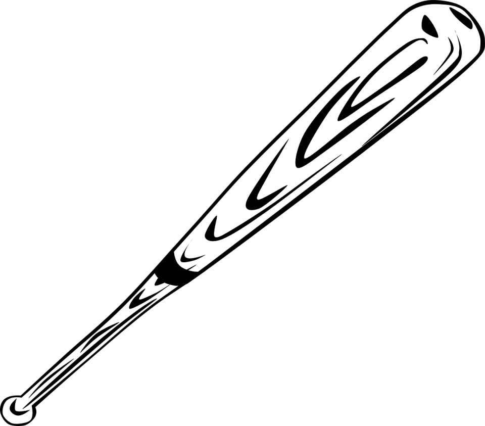 a baseball bat on a white background