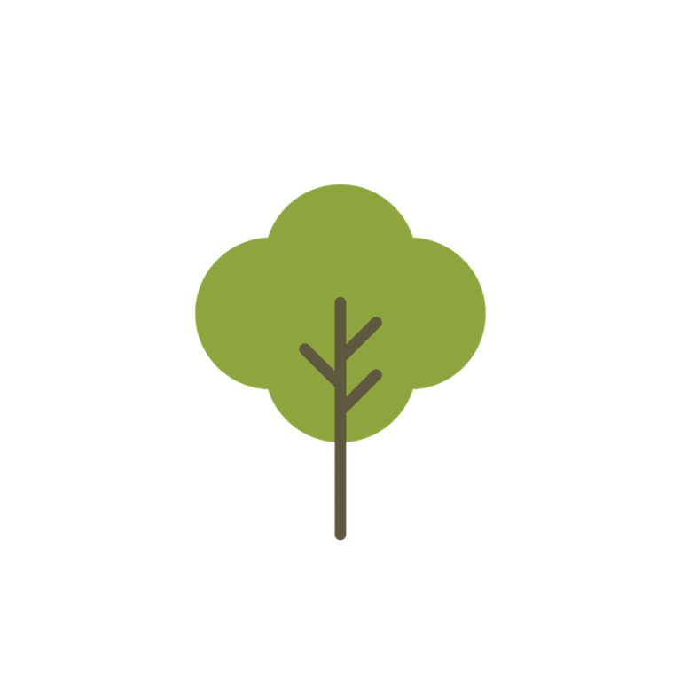 a green tree on a white background
