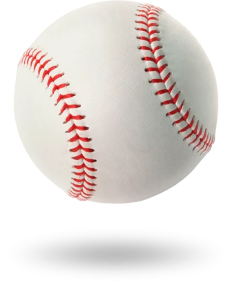 a baseball ball on a white background