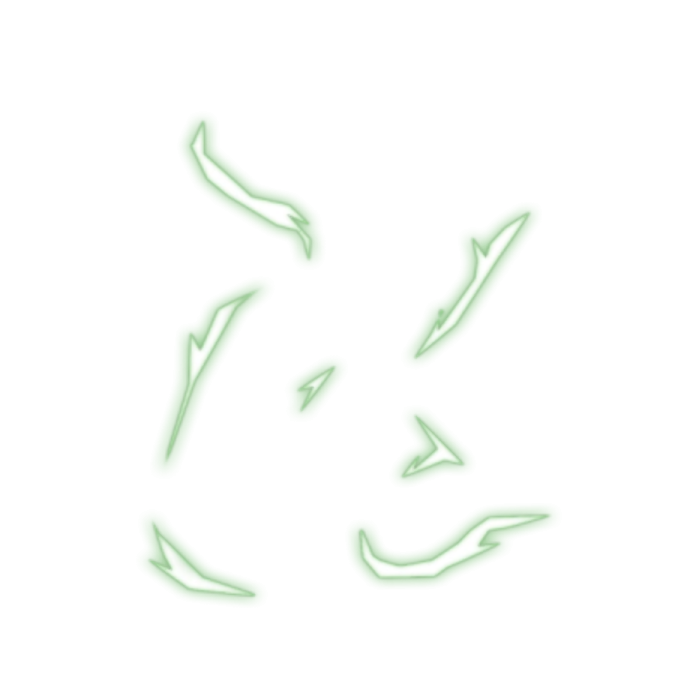 a white background with green arrows in the middle