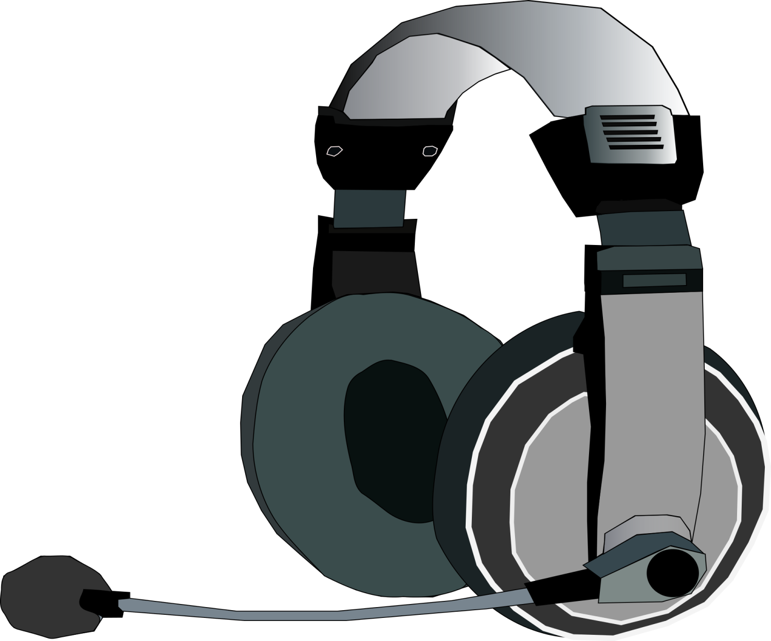 a pair of headphones on a white background