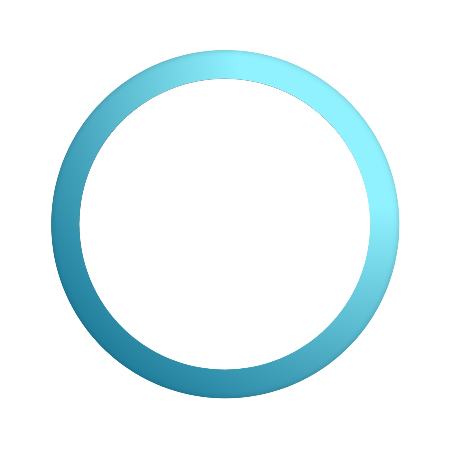 a blue circle on a white background