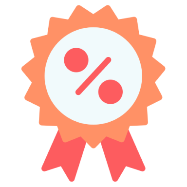 a medal with a red ribbon around it