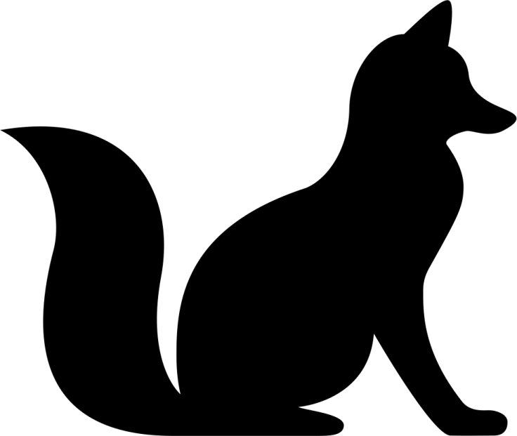 a black and white silhouette of a cat