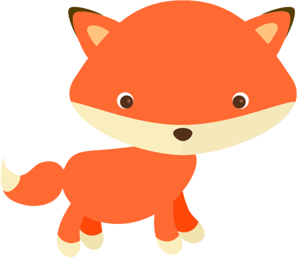 a red fox with brown eyes