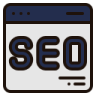 a smartphone with the word seo on it