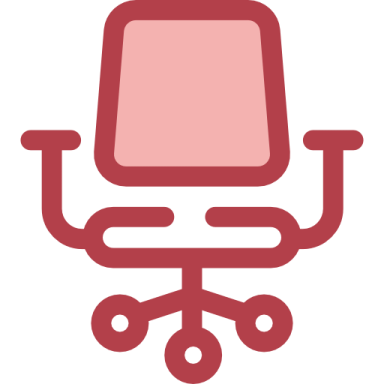 a red office chair