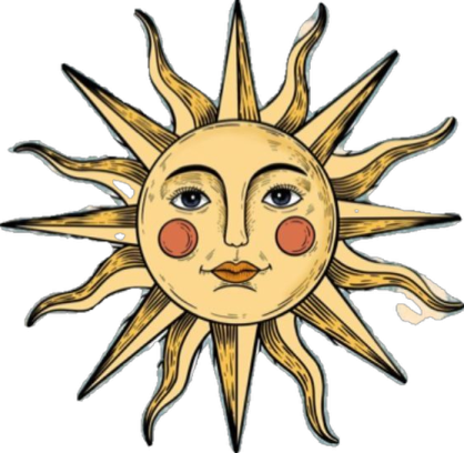 a drawing of the sun