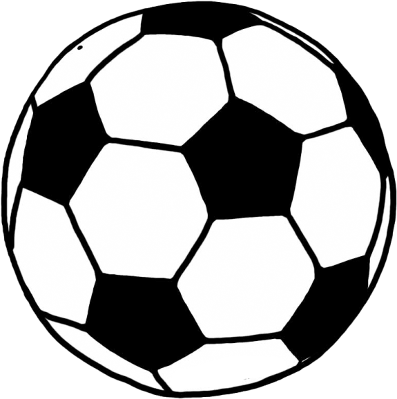 a black and white soccer ball