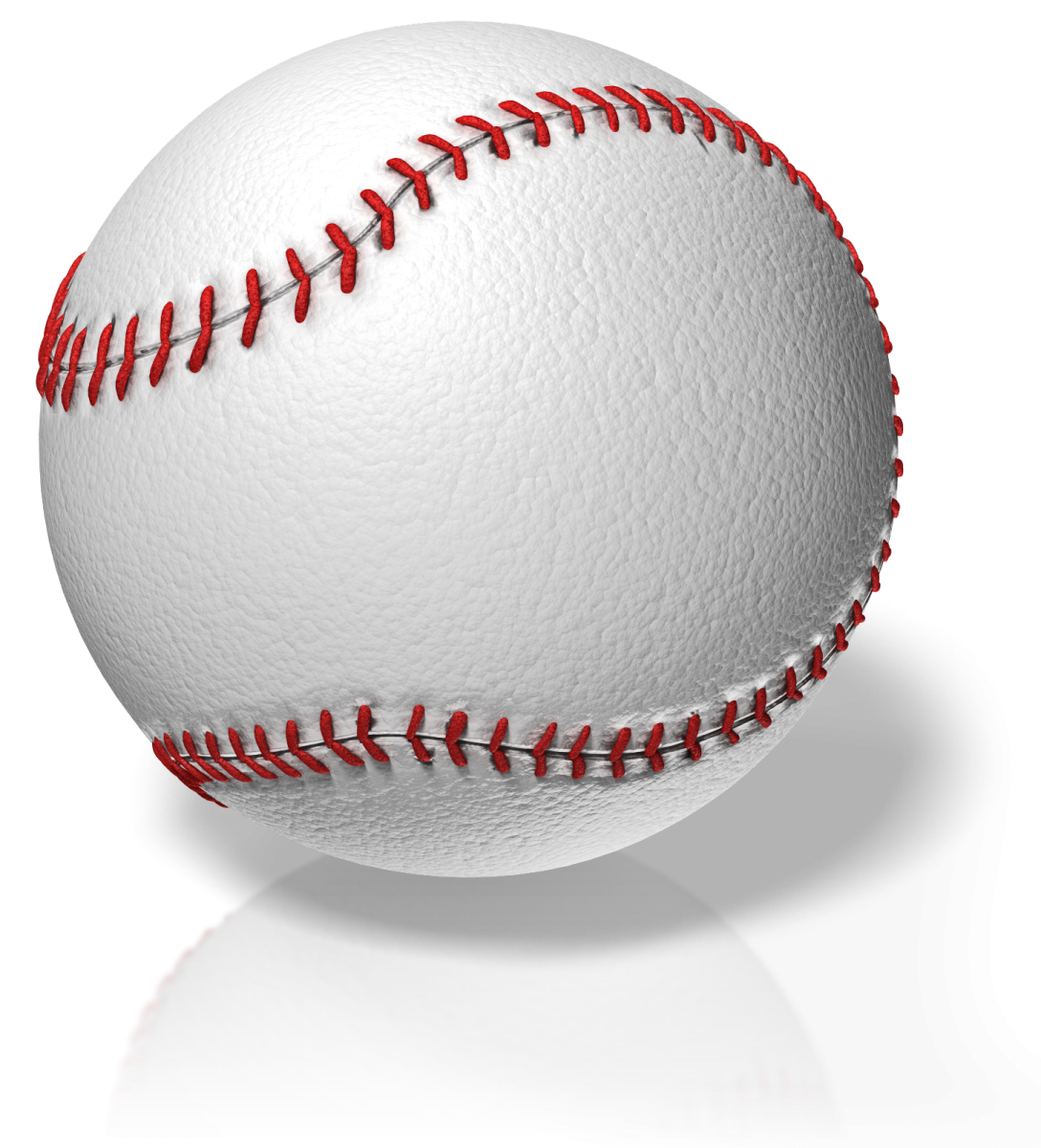 a baseball ball on a white background