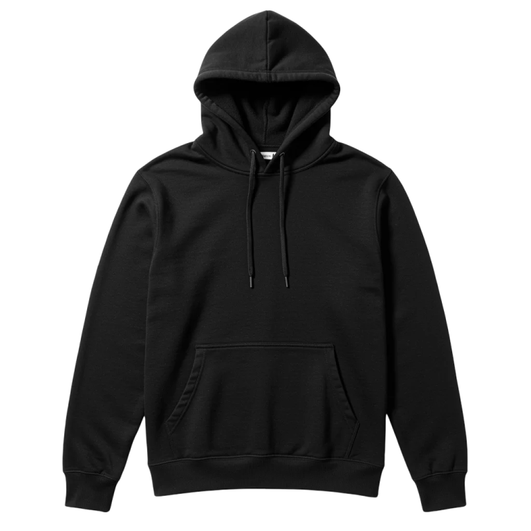 a picture of a black hoodie