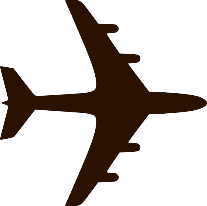 an airplane silhouette on a white background