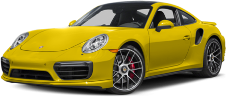 a yellow porsche sports car