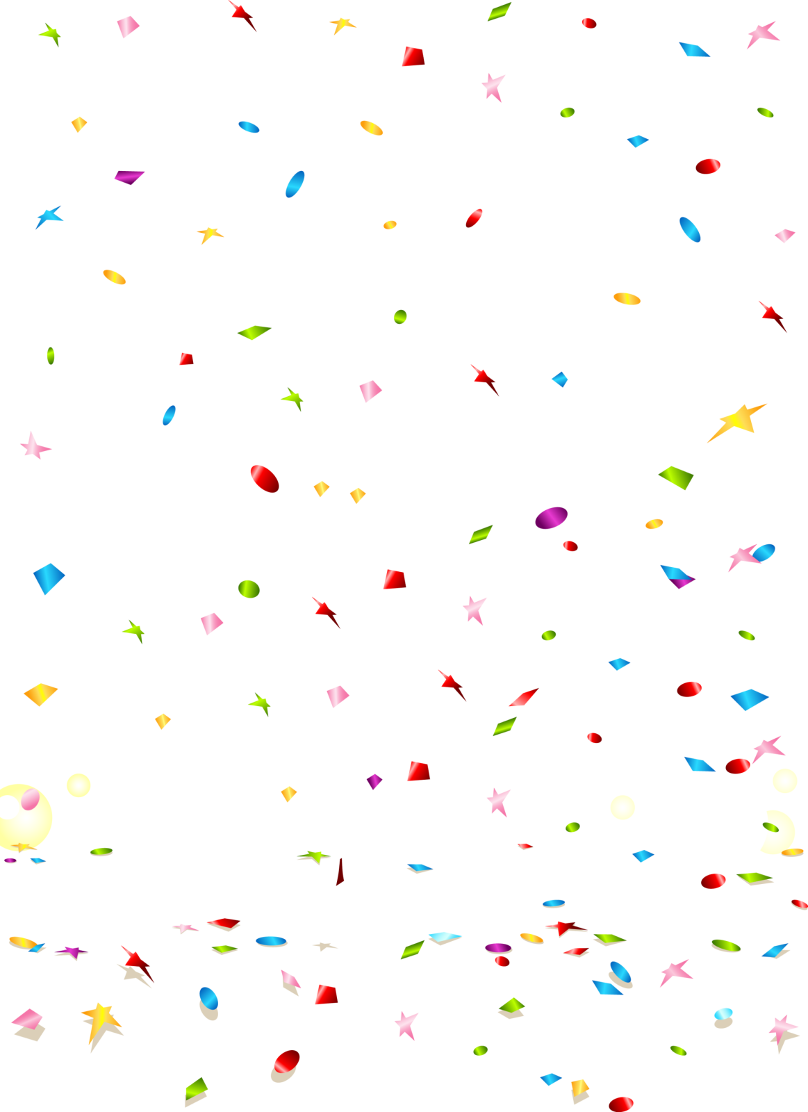 a white background with many different colored cons