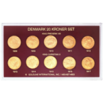 a set of six roman gold coins