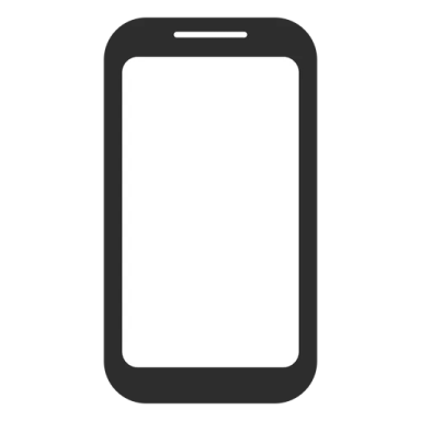 a black and white phone icon