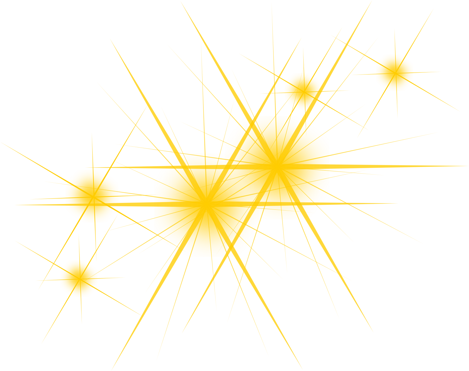 a yellow star burst on a white background