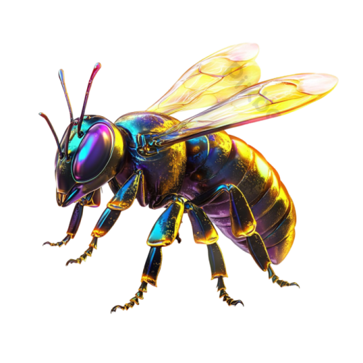 an image of a bee on a white background