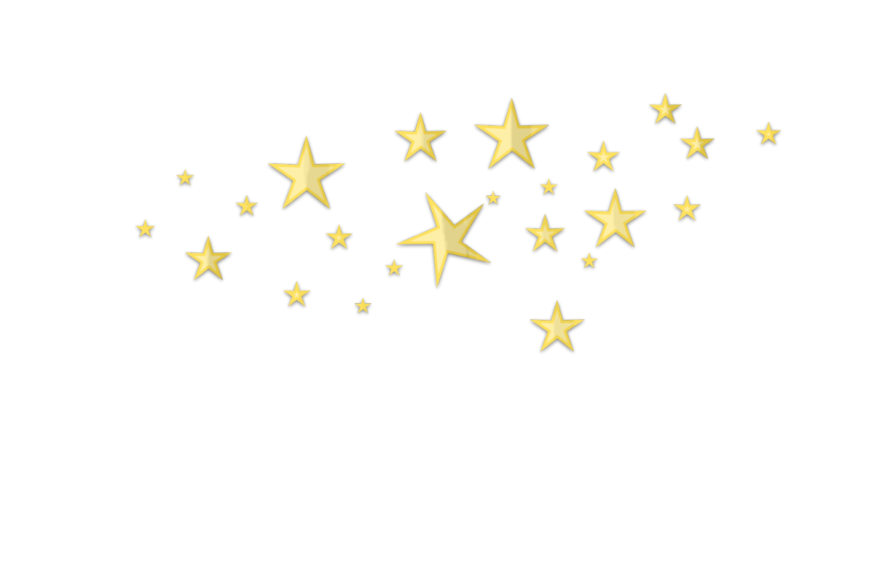 gold stars on a white background