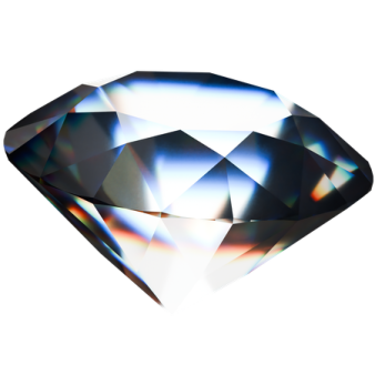 a diamond on a white background