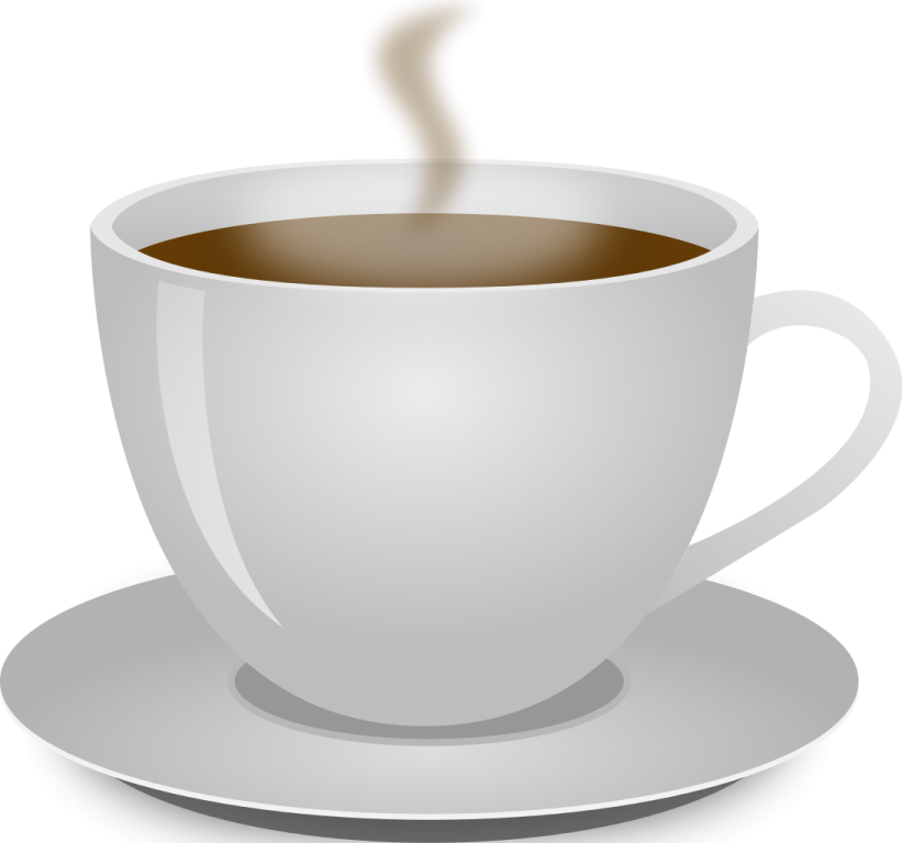 a cup of coffee on a saucer