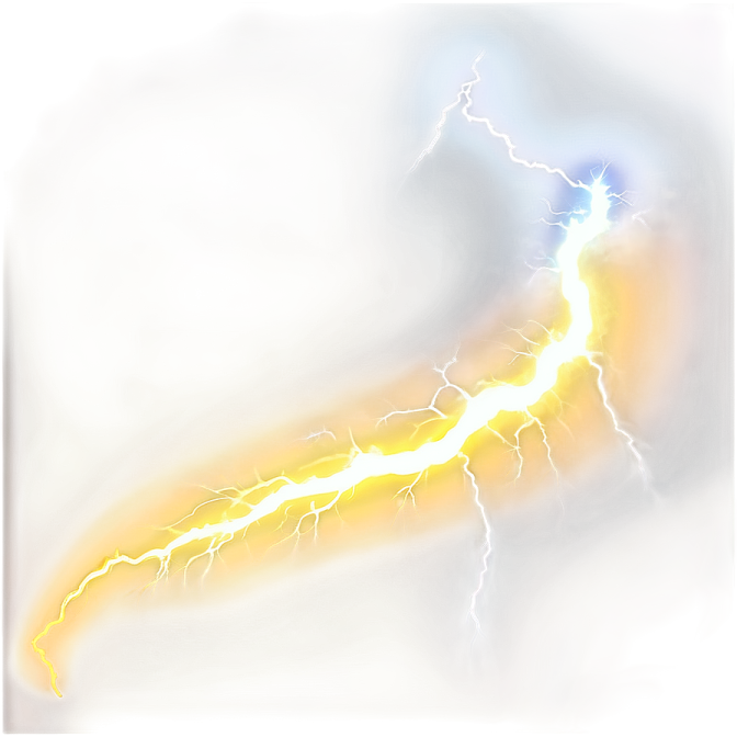 a drawing of a lightning